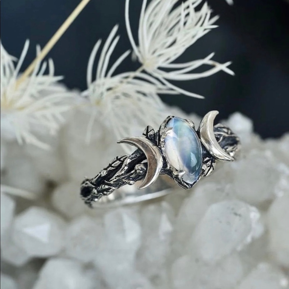 Boho Moon Ring - image 1